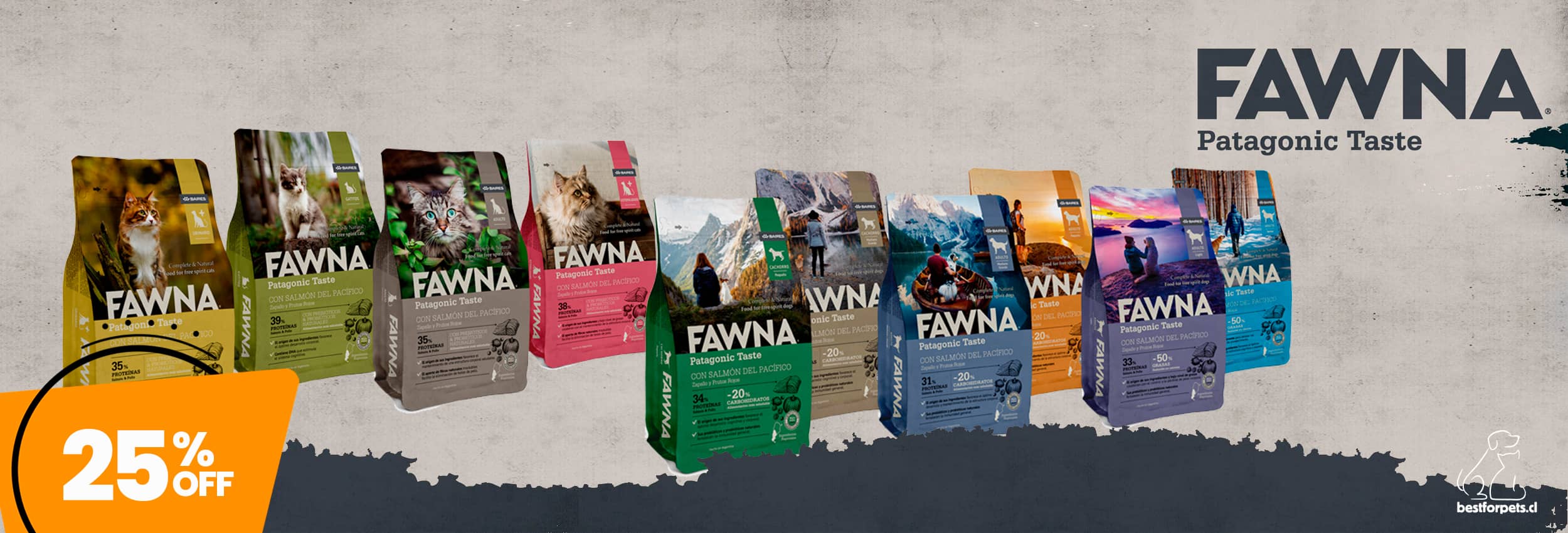 25% off en alimentos Fawna para perros y gatos | Best for Pets