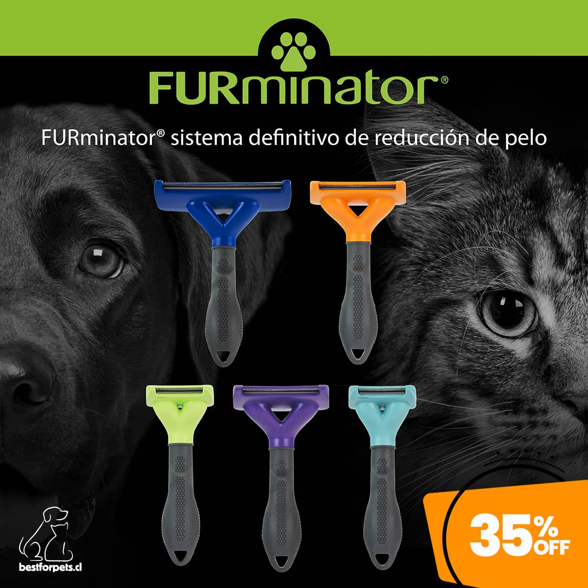 35% de descuento en cepillos FURminator para mascotas | Best for Pets