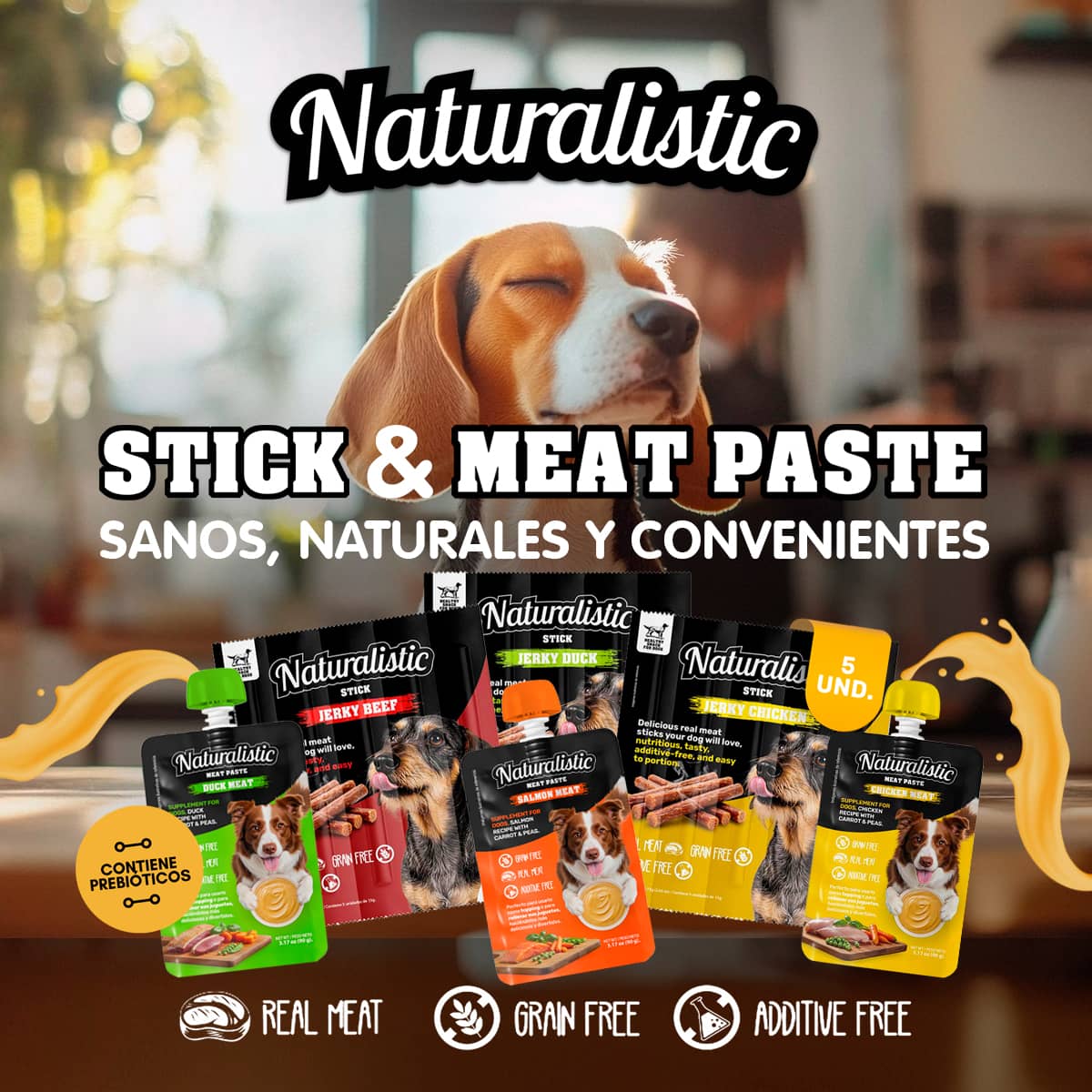 Nuevos snacks para perros Naturalistic| Best for Pets