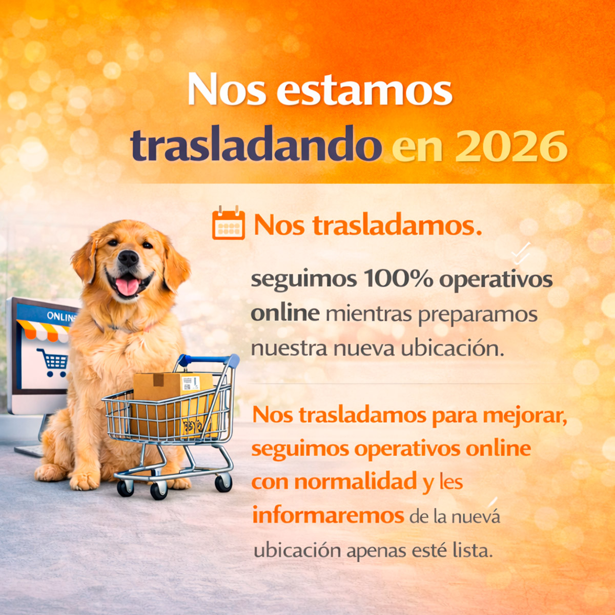 Traslado tienda | Best for Pets