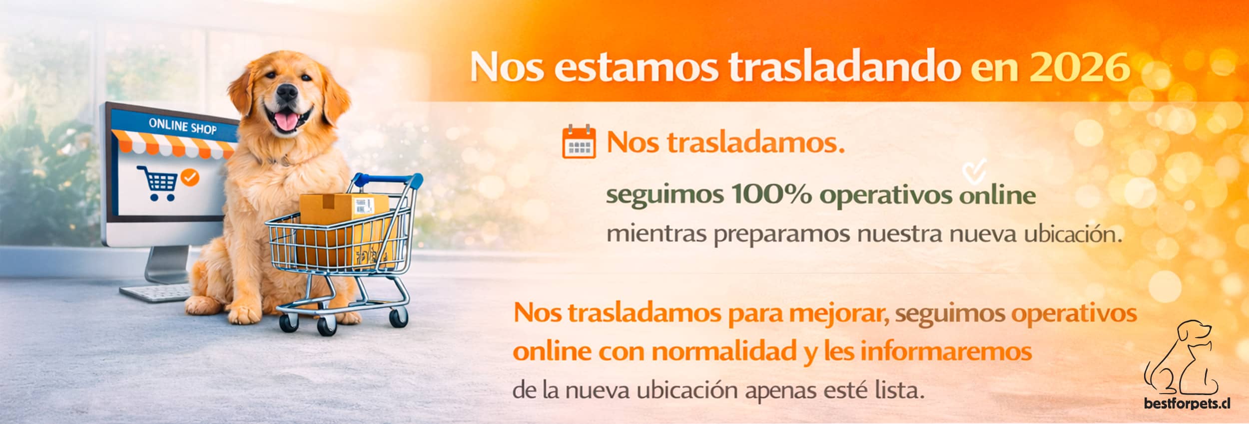 Traslado tienda | Best for Pets
