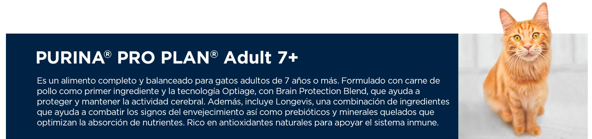 PURINA&reg; PRO PLAN&reg; Adult 7+ for Cats  | Best for Pets