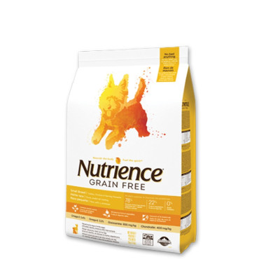 NUTRIENCE GRAIN FREE ADULT SMALL BITES PAVO-POLLO-ARENQUE