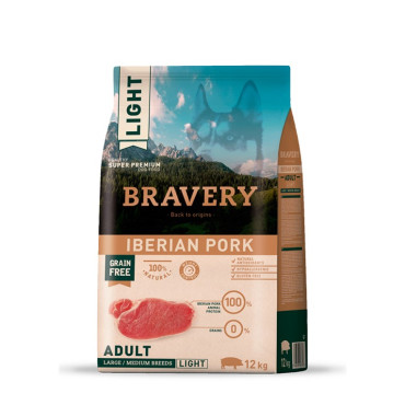 BRAVERY - LIGHT IBERIAN PORK ADULT LARGE/MEDIUM BREEDS