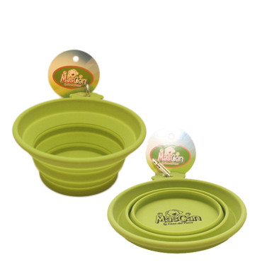 MASCAN PLATO PLEGABLE DE SILICONA CON MOSQUETÓN