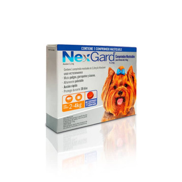 NEXGARD DE 2-4 KG - ANTIPARASITARIO EXTERNO MASTICABLE