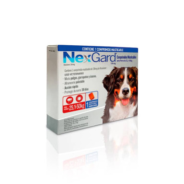 NEXGARD DE 25-50 KG - ANTIPARASITARIO EXTERNO MASTICABLE