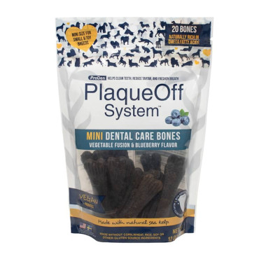 PLAQUEOFF® MINI DENTAL BONES - VEGGIE & BLUEBERRY