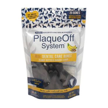 PLAQUEOFF® MINI DENTAL BONES - PEANUT BUTTER & BANANA