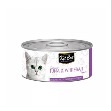 KIT CAT DEBONED TUNA & WHITEBAIT TOPPERS LATA