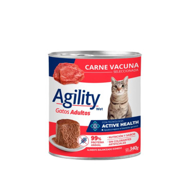 AGILITY LATA GATO ADULTO CARNE DE VACUNO