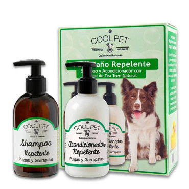 COOLPET PACK BAÑO REPELENTE- PULGAS Y GARRAPATAS