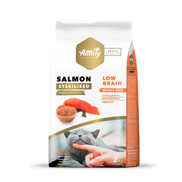 AMITY LOW GRAIN SALMON ADULT CAT STERILIZED