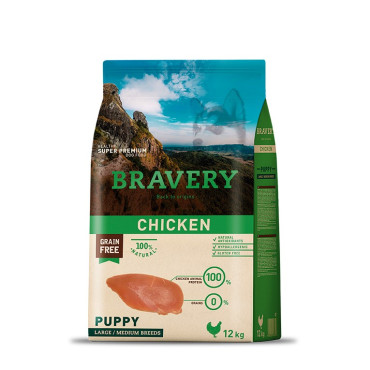 BRAVERY - CHICKEN PUPPY LARGE/MEDIUM BREEDS