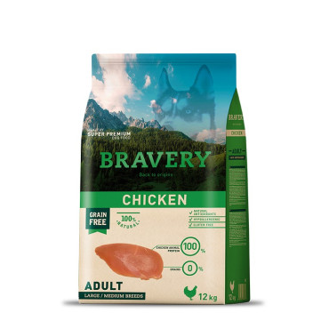 BRAVERY - CHICKEN ADULT LARGE/MEDIUM BREEDS