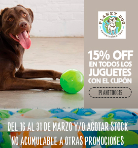 15% OFF Juguetes para perros Planet Dog